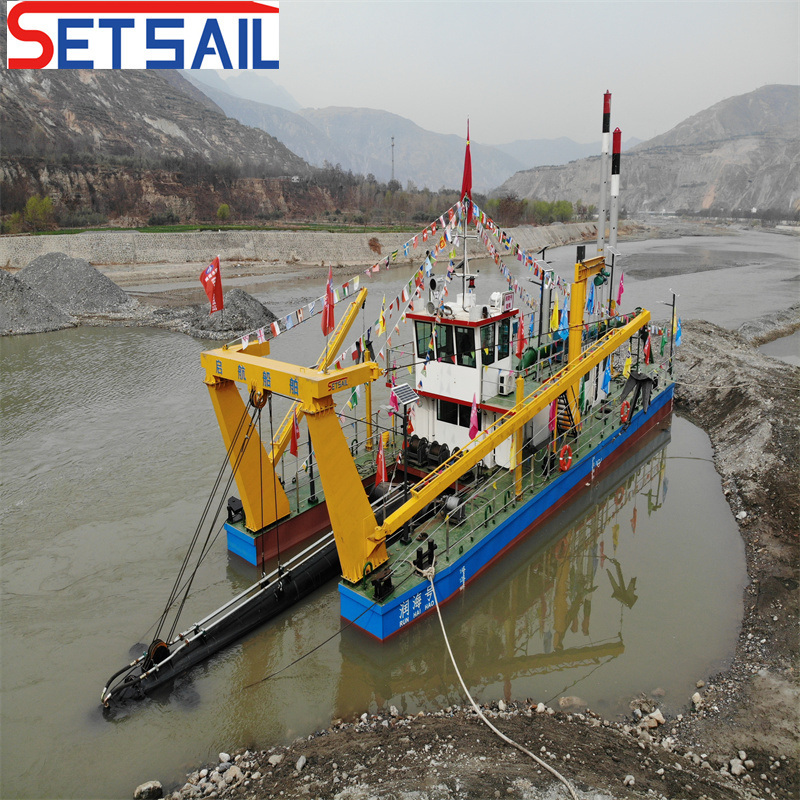 Diesel Engine Hydraulic River Pump Water Flow 3500m3 Sand Dredger
