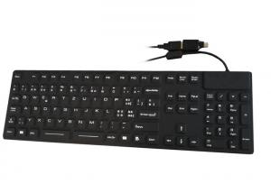 China Rubber PCBA PS2 800DPI Industrial Keyboard Mouse 104 Key on sale