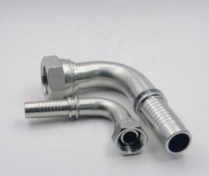 China Galvanized Sheet Hydraulic Hose Fittings Stainless Steel Single Hex 90 Degree Bsp 22691 wholesale