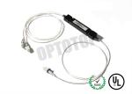 1 X 2 0.9 mm Single Mode WDM Fiber Optic For Telecom , 1480 / 1550nm Operation