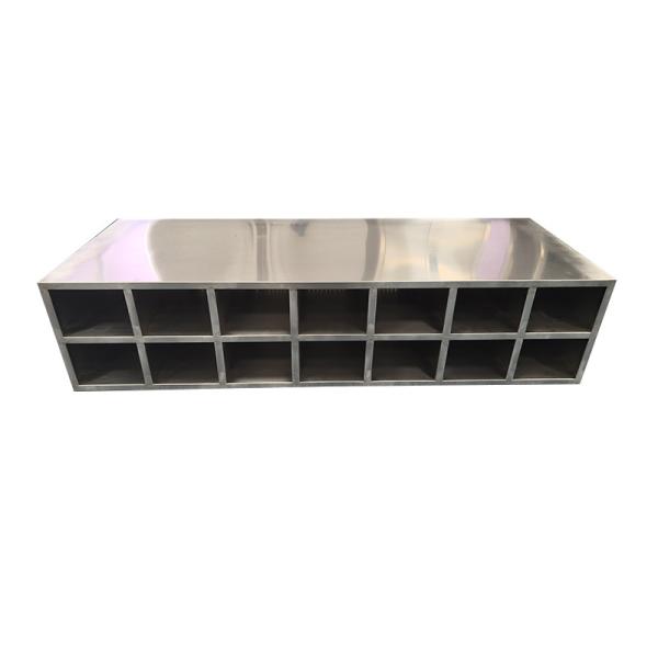 304 Stainless Steel Dual-Sided Step-Over Shoe Bench | Cleanroom-Compliant Heavy