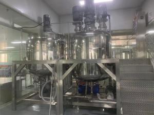 China 500-5000KG Cosmetic Emulsifier Mixing Vessels With PLC Control System wholesale