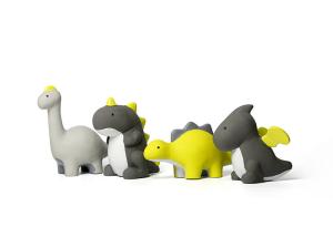 China Chew Proof Durable Dog Toys For Big Dogs Squeaky Rubber Latex Puppy Dinosaur wholesale