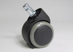 China big size caster double wheels ring stem furniture casters, black with grey 50mm (FC2911) wholesale