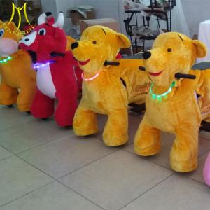 China Hansel shopping mall electric animal panda ride walking amusement animal bike wholesale