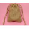Buy cheap TUV 13cm Drawstring Pouch Bags Linen Jute Jewelry Burlap Gift Sacks SGS from wholesalers