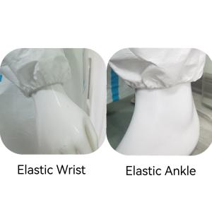China Fully Closed Disposable Microporous Hooded Coverall For Clean Room 175 X 140cm wholesale