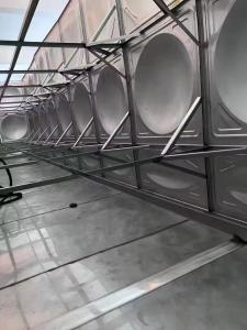 China Food grade Stainless Steel Water Storage Tank Hot Pressed Panel metal Drinking welded ss 304 sectional wholesale