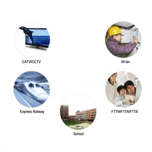 Butterfly Shaped FTTH Fiber Optic Cable 2 Core 4 Core Optical Fiber Cable Single Mode