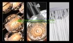 Beautiful Color Crystal Sphere Lamp Led Bulb Lighting Pendant Light