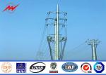 12m 500DAN ASTM A123 Galvanized Steel Pole , Commercial Light Poles