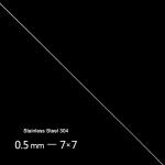 Corrosion-Resistant 0.5mm 7x7 Stainless Steel Wire Rope Grade 304/316 for