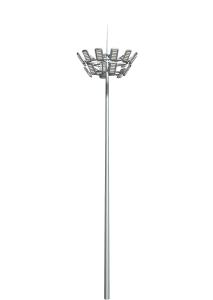 China 400w Led Solar Street Light high pole Factory area 12 lamp heads 25 meters lift type high pole lamp wholesale