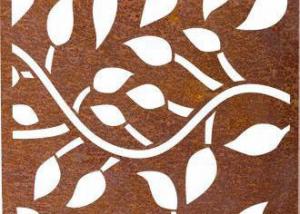 China 1 to 300mm Laser Cut Corten Steel Panels Plate Privacy Screens Garden Decoration wholesale