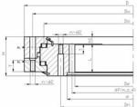 Slewing bearings Three-row cylindrical rollers slewing ring bearings SW-1000.20
