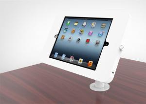 China 360 Degree Rotatable Ipad Kiosk Holder Rugged Metal Flexible Goose Neck Powder Coated wholesale