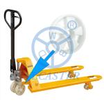 7"X2" White Nylon Pallet Jack Steer Wheels 1320LBS Load Capacity