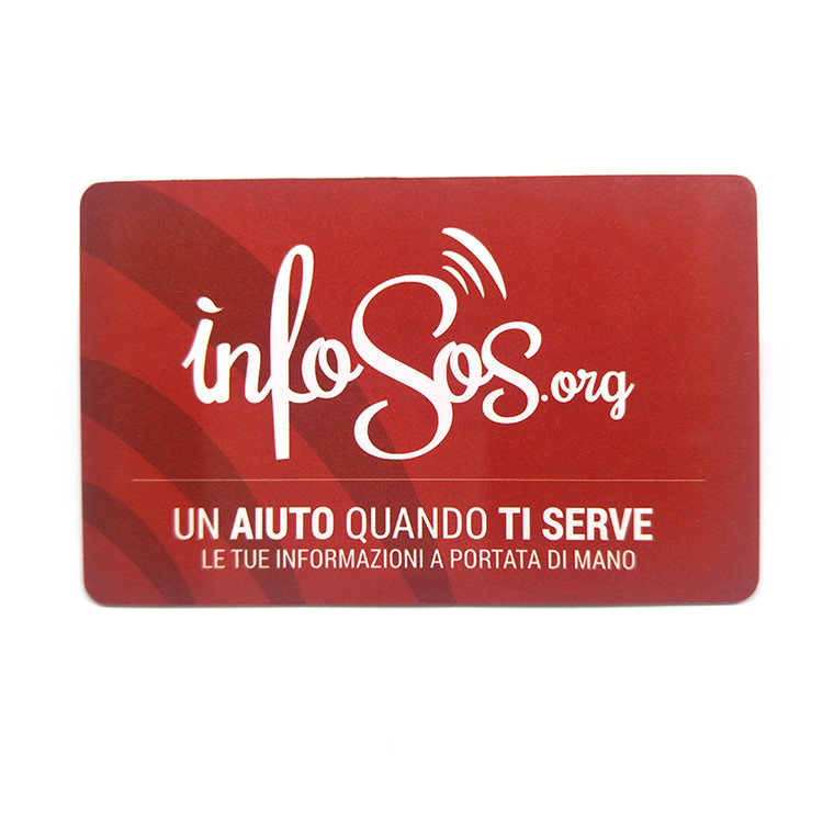 Offset Printing Hard Plastic Custom Gift Cards 85.5×54mm QR Code CR80