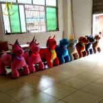 Hansel hot sale battery childrens rides on toys amusenment park moving carousel