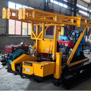China 250m Hard Rock Portable Water Well Drilling Rig Machine Crawler Mounted wholesale