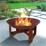 Customized 800mm 1000mm Steel Fire Pits Outdoor Brazier Fire Pit