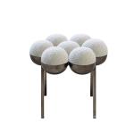 Creative Leisure Stainless Steel Dining Chair Alien Personality Single Chair