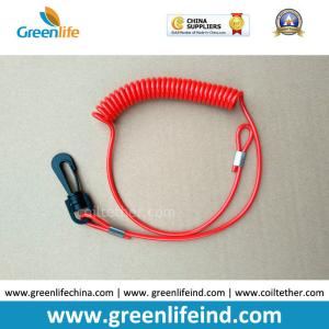China Engines Kill Stop Tether Colosed Safety Swith Red Soft Coil Strap wholesale