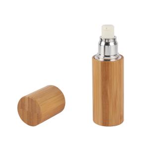 China All Inclusive Natural Bamboo PP Liner Plating Lotion Bottles For Lotion 15ml 20ml 30ml 50ml 80ml 100ml 120ml wholesale