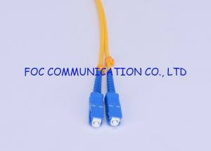 China Indoor Type Fiber Optic Patch Cord SC To ST G.652D SM Duplex With LSZH Jacket wholesale