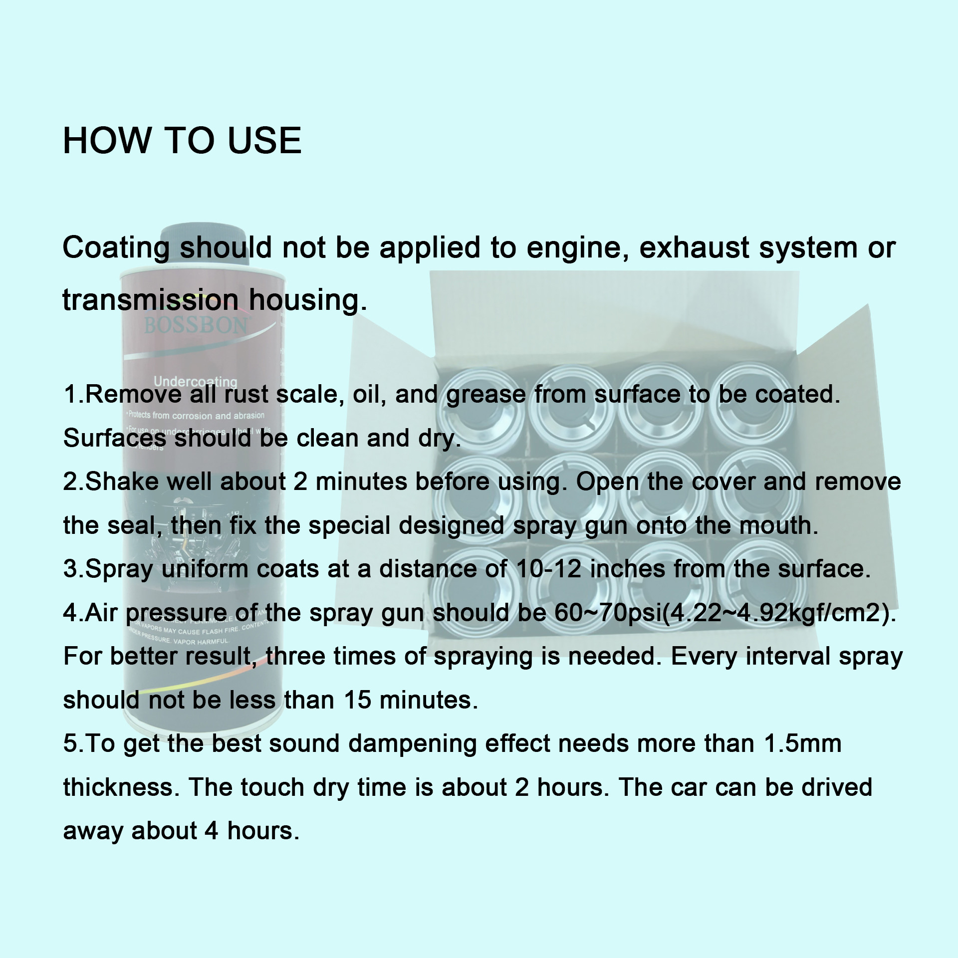 Good Anti Corrosion Rubberized Undercoating Waterborne Undercoating