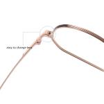 Women Men Titanium Frame Glasses Retro Round Clear Lens Eyeglasses