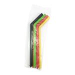 Decorative Funny Large Boba Tea Silicone Drinking Straws Colored With 8.5mm