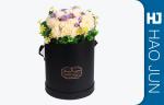 High Quality Black Cylinder Box Cardboard Flower Boxes with Customized Size