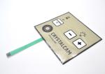 PET PC Material Metal Dome Membrane Switch With LED Waterproof 90x100mm