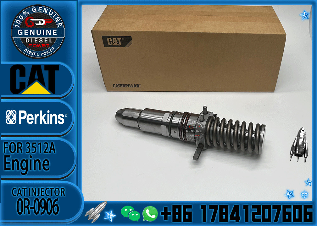 common rail injector Assy injector 6I-3075 7C-4184 0R-0906 engine components 6I3075 7C4184 0R0906 For Caterpillar 3500A