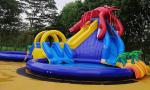 Summer Outdoor Inflatable Amusement Park Custom High Strength For Children