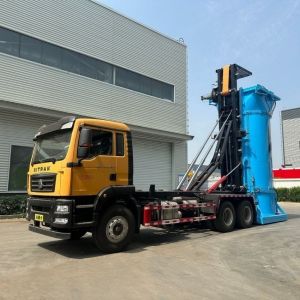 Customized Mobile Vertical Direct Compression Solid Refuse Trash Waste Refuse