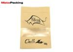Resealable Kraft Paper Food Bags Stand Up Zipper Plastic Snack Packaging With