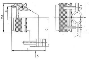 M85049-39-11N EMI/RFI Shielded Connector Backshell