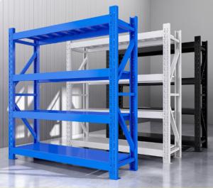 China Customized 4 Layers Metal Warehouse Heavy Duty Pallet Shelves Racking Systems Cold Rolled Steel Supermarket Storage Rack wholesale