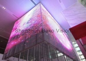 China 3D Glass LED Display Transparent Indoor Outdoor LED Video Wall Screen For Advertising / Stage Show wholesale