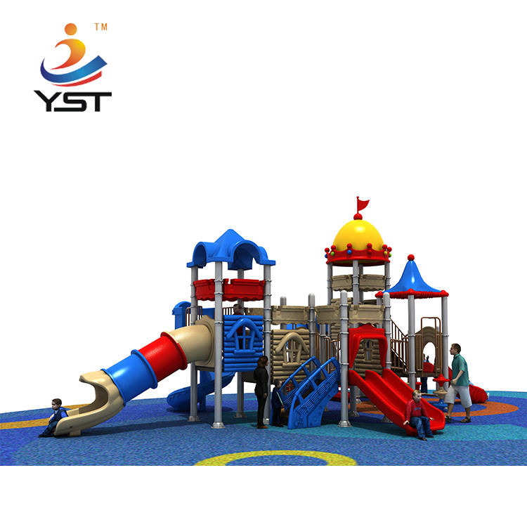 Amusement Combined Outdoor Plastic Slide UV Resistance EN1176