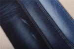 10oz 70 Cotton 26.5 Polyester Distressed Black Stretch Denim Fabric By The Yard
