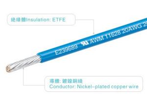 China UL11628 PFA Wires Blue 600V 200C AWM11628 VW-1 Home Appliance PFA Coated Wire wholesale