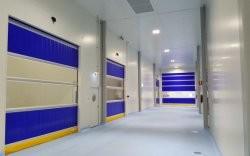 China Automatic PVC Fabric Reset Repair High Speed Roller Shutter Fast Roller Shutter Clean Room Fast Action Door wholesale