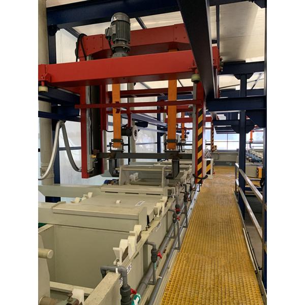 Full Automatic Rotary Type Copper Electroplating Production Line With Waste Gas Treatment System