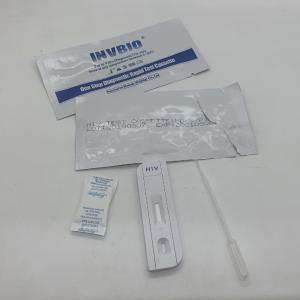 China High Sensitivity One Step Rapid Test Kit Aids / Hiv 1/2 Antibody Whole Blood Infection Oem Packaging wholesale