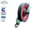 Hold Down Conductor Stringing Blocks 10~40kN Rated Load Nylon Steel Rubber Line