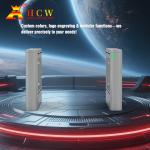 HCW 35-40 Persons/Min Swing Gate Face Recognition Turnstile 100-240V With Card