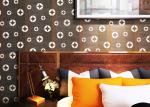 Black Copper Pattern PVC Modern Removable Wallpaper Living Room Striped